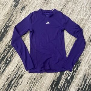 Adidas Creator Climalite Long Sleeve Crew Neck Tee Women Size Extra Small